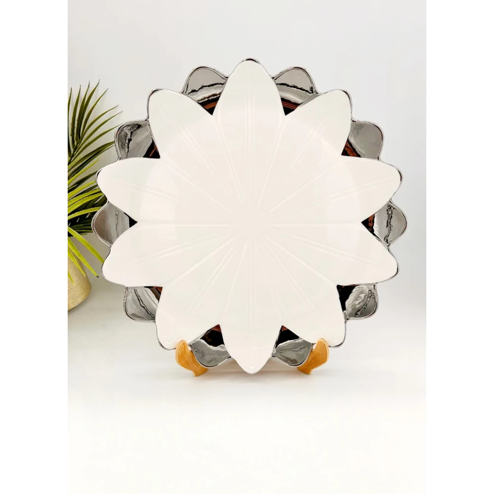 Assiette de Présentation "Fleur Dorée"