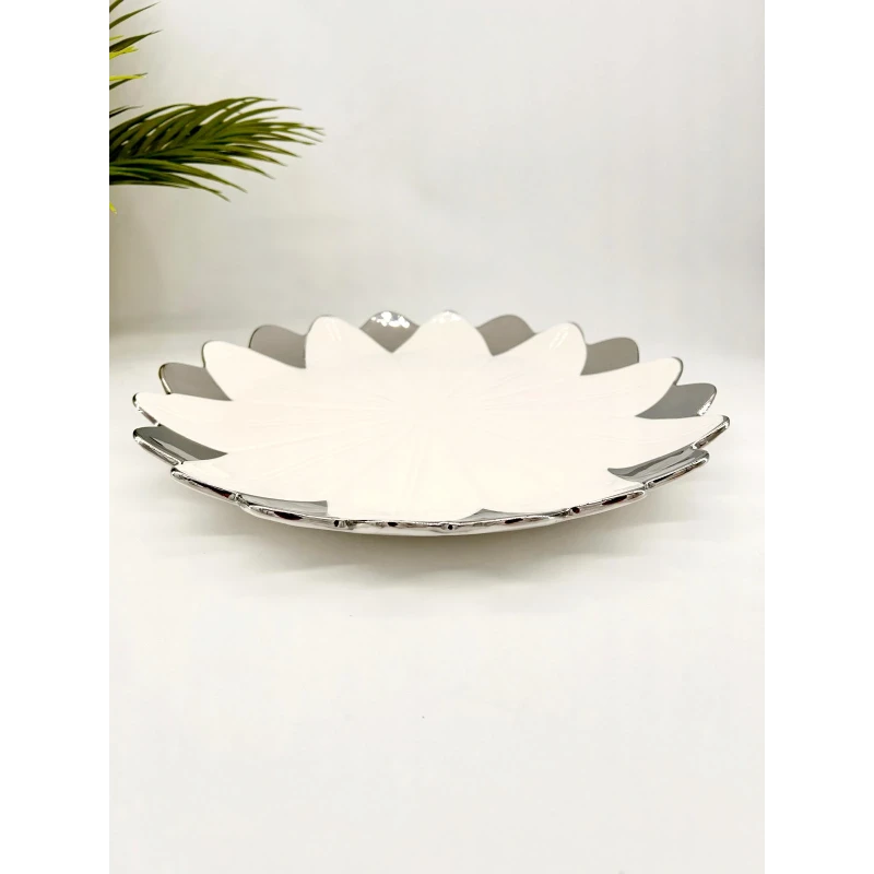 Assiette de Présentation "Fleur Dorée"