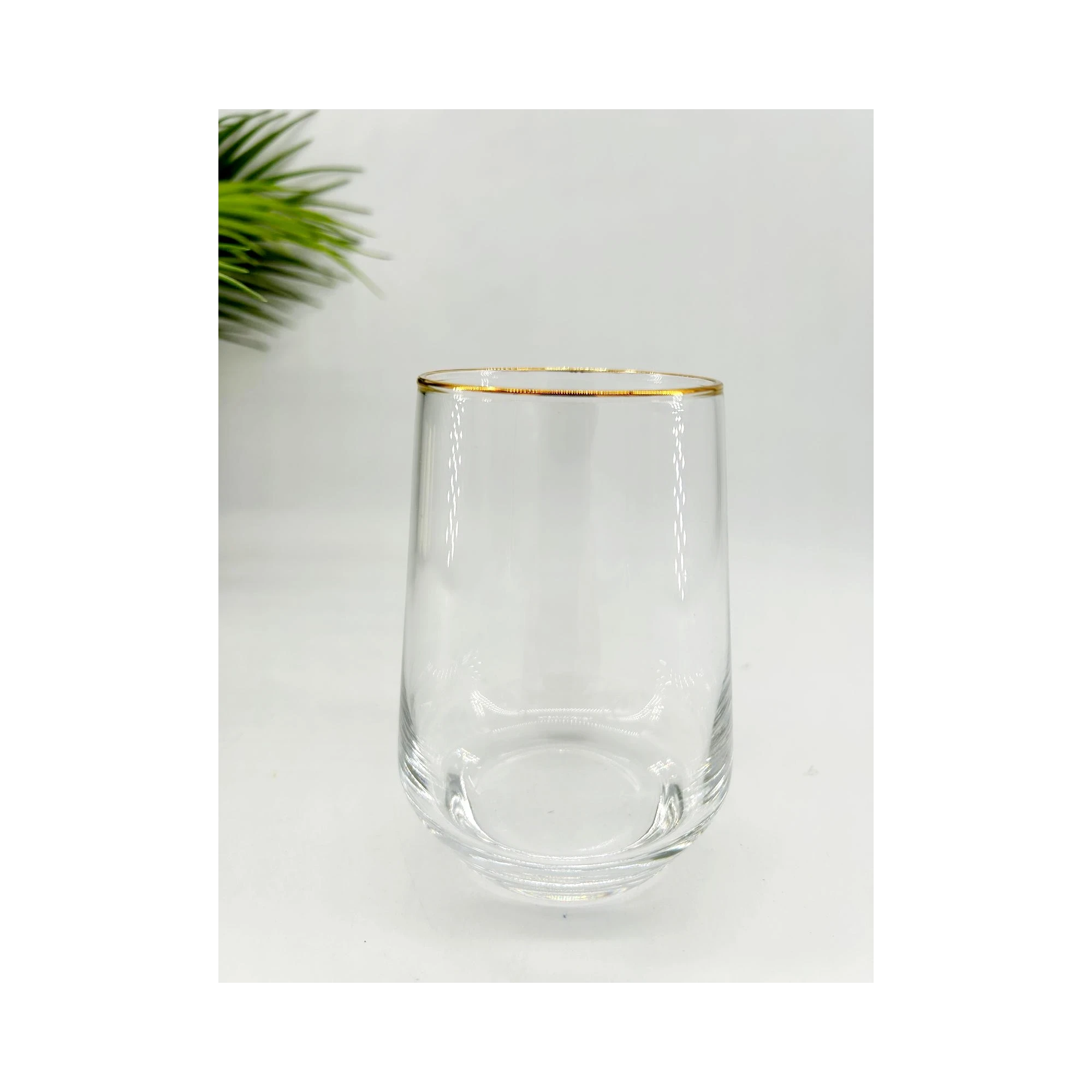 Verre cylindrique avec liseré doré – 380 ml