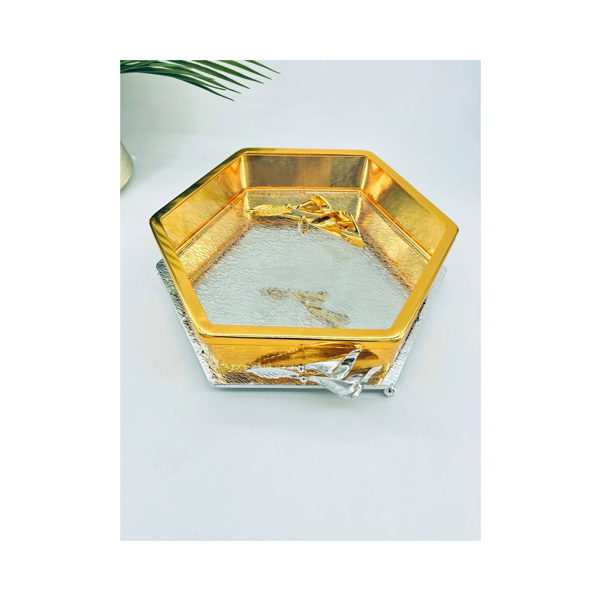 Boîte de Présentation Hexagonale avec Couvercle