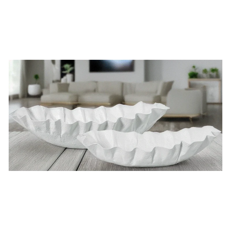 Centres de Table Design Ondulé en Fer Blanc