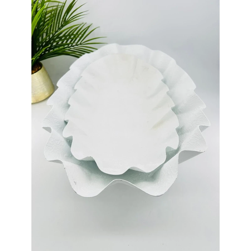 Centres de Table Design Ondulé en Fer Blanc