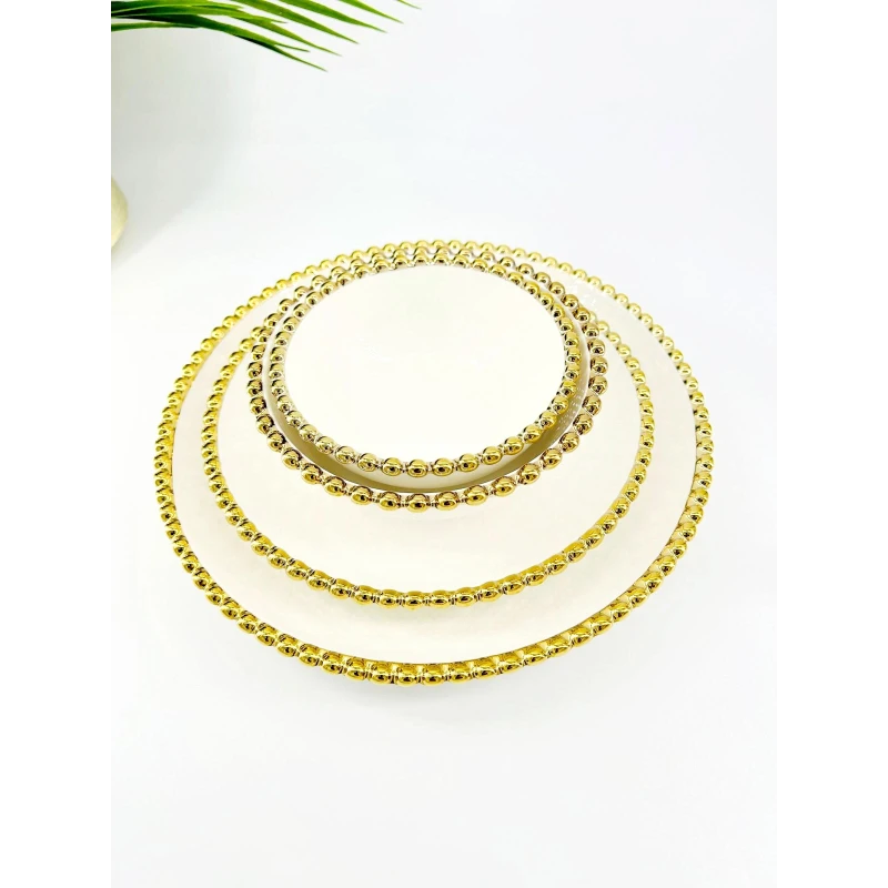 Service de Table Perles d’Or – 24 Pièces