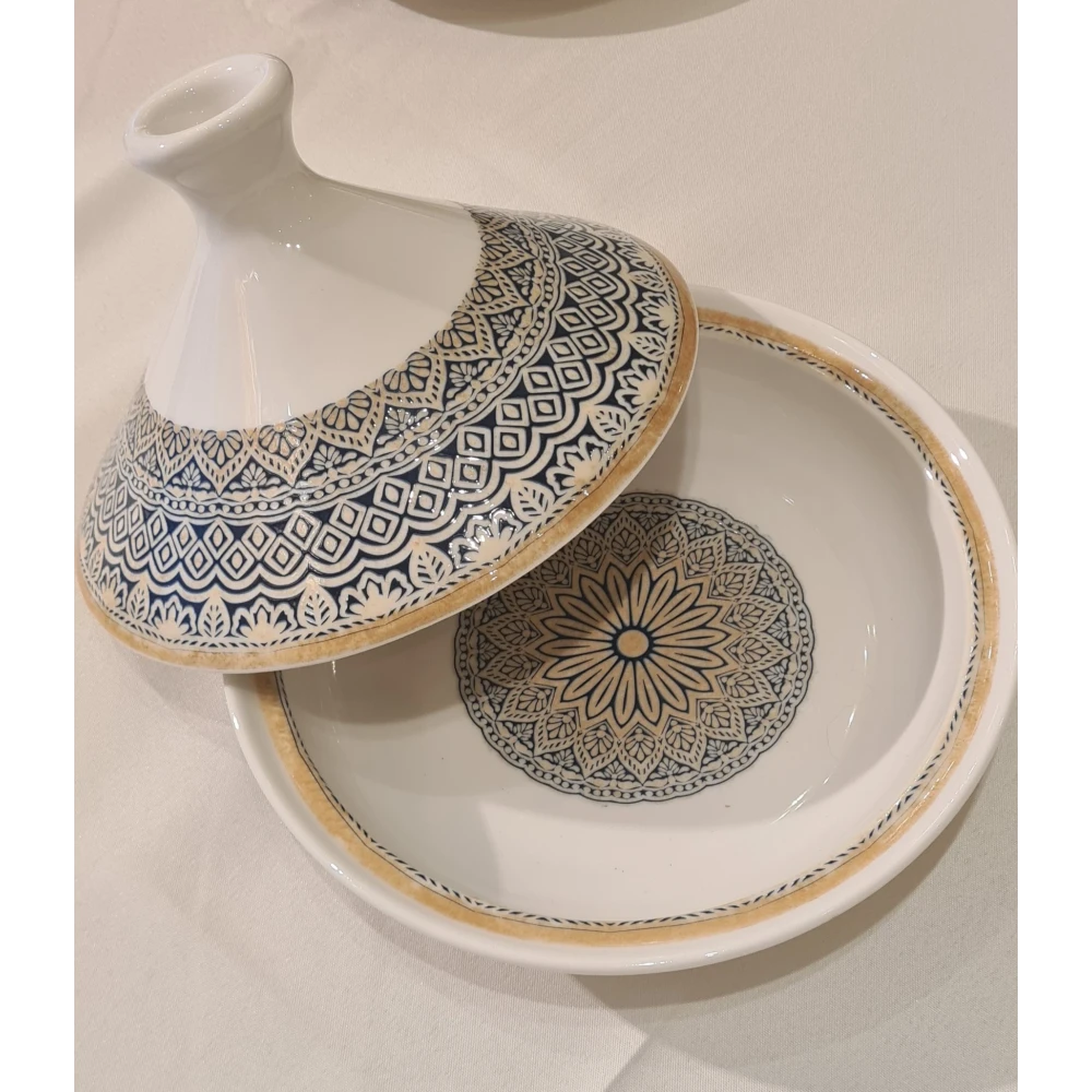 Tajine Byzance – Élégance et Tradition en Porcelaine