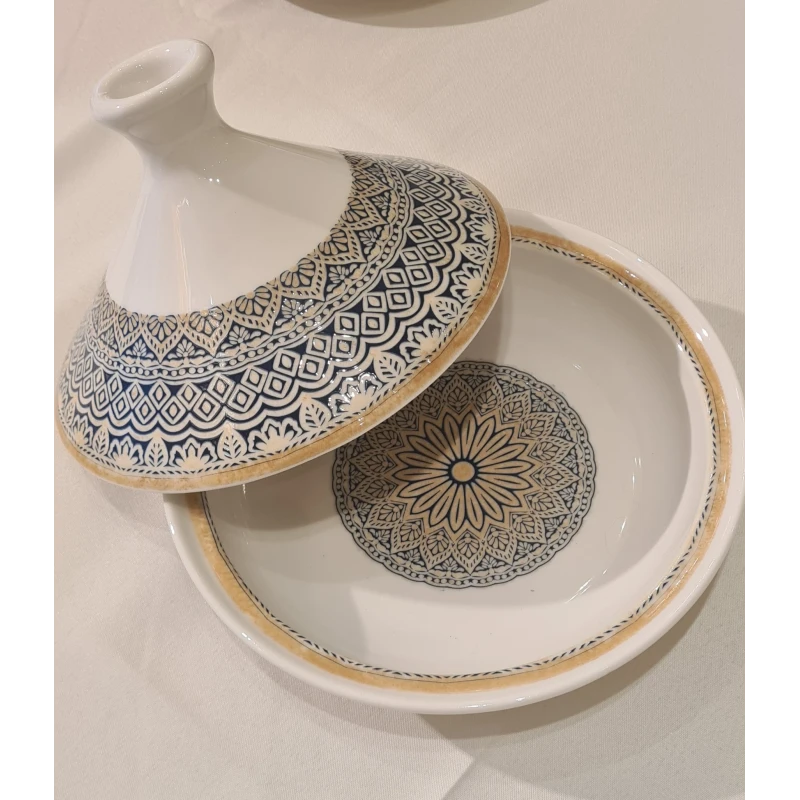 Tajine Byzance – Élégance et Tradition en Porcelaine