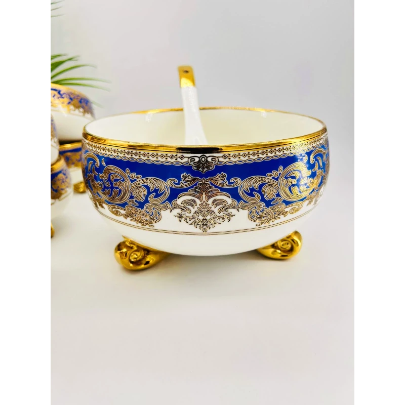 Service Royal Oriental – Ensemble de 7 bols en porcelaine