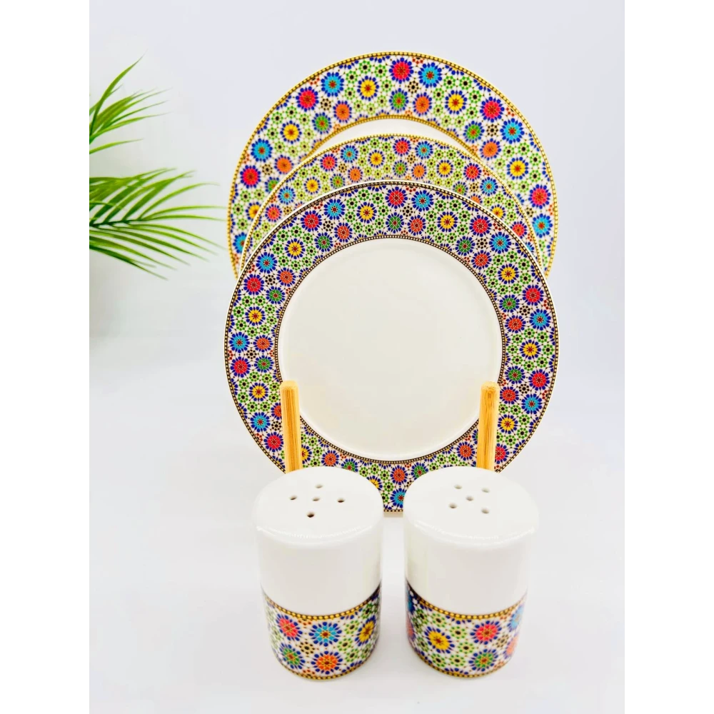 Service de table Arabesque – 18 pièces en porcelaine