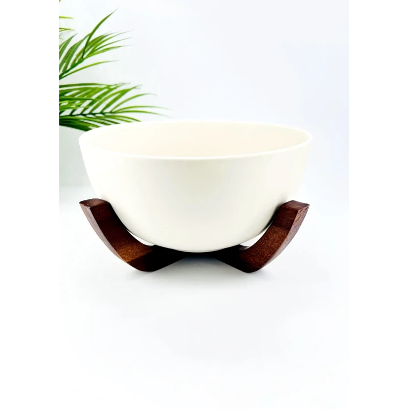 Bol avec socle en bois d’acacia – Modèle moyen