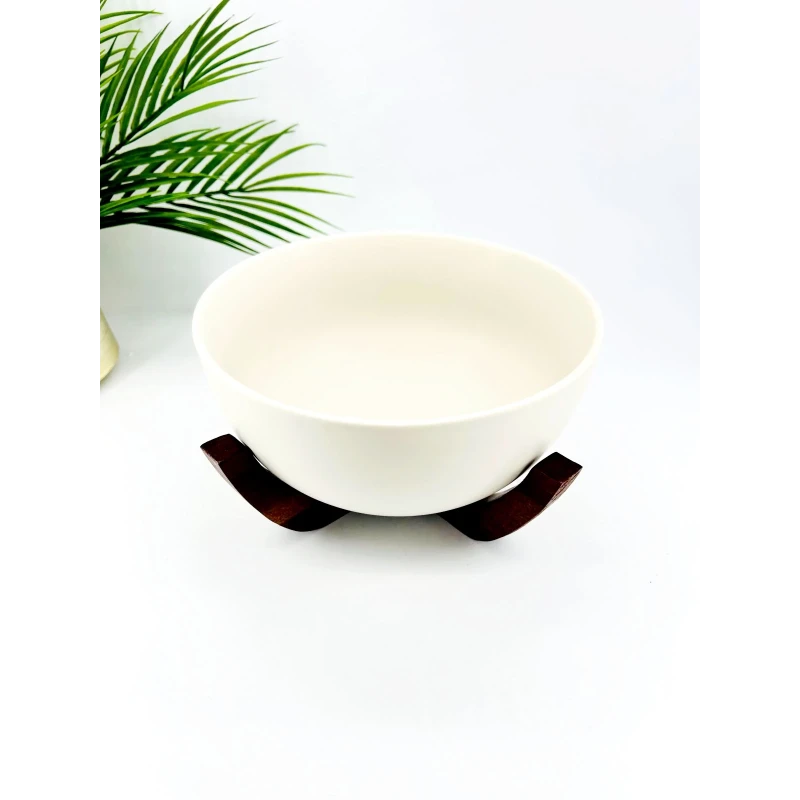 Bol avec socle en bois d’acacia – Modèle moyen