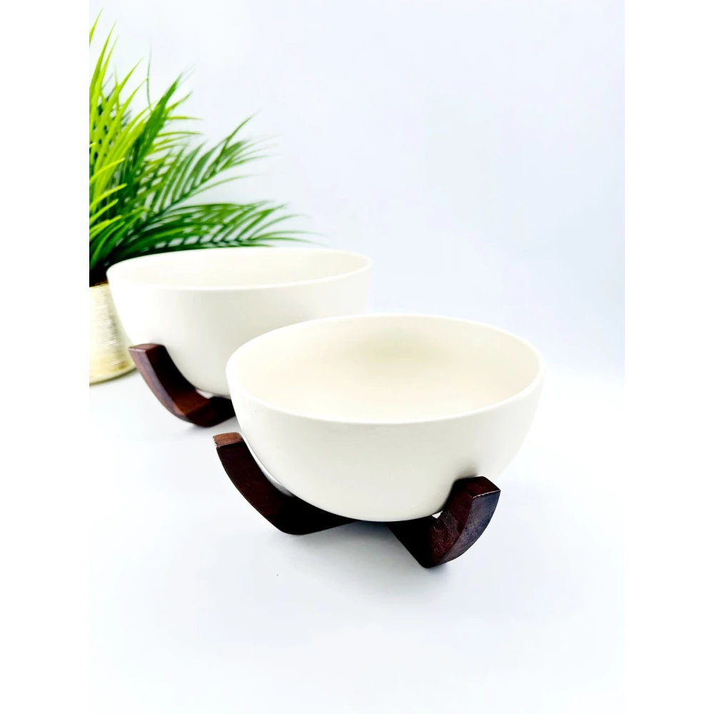 Bol avec socle en bois d’acacia – Modèle moyen
